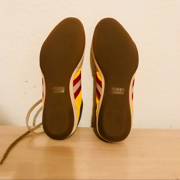 BALLY NEW W/BOX YELLOW SNEAKERS/CONTRAST ACCENTS 8 - Picture 7 of 8